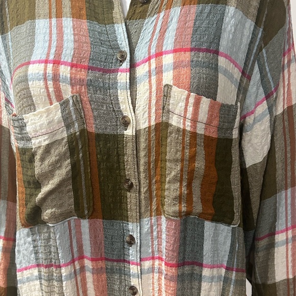 Anthropologie Pilcro Duster Top Side-Slit Shacket Women’s Medium - Picture 6 of 9